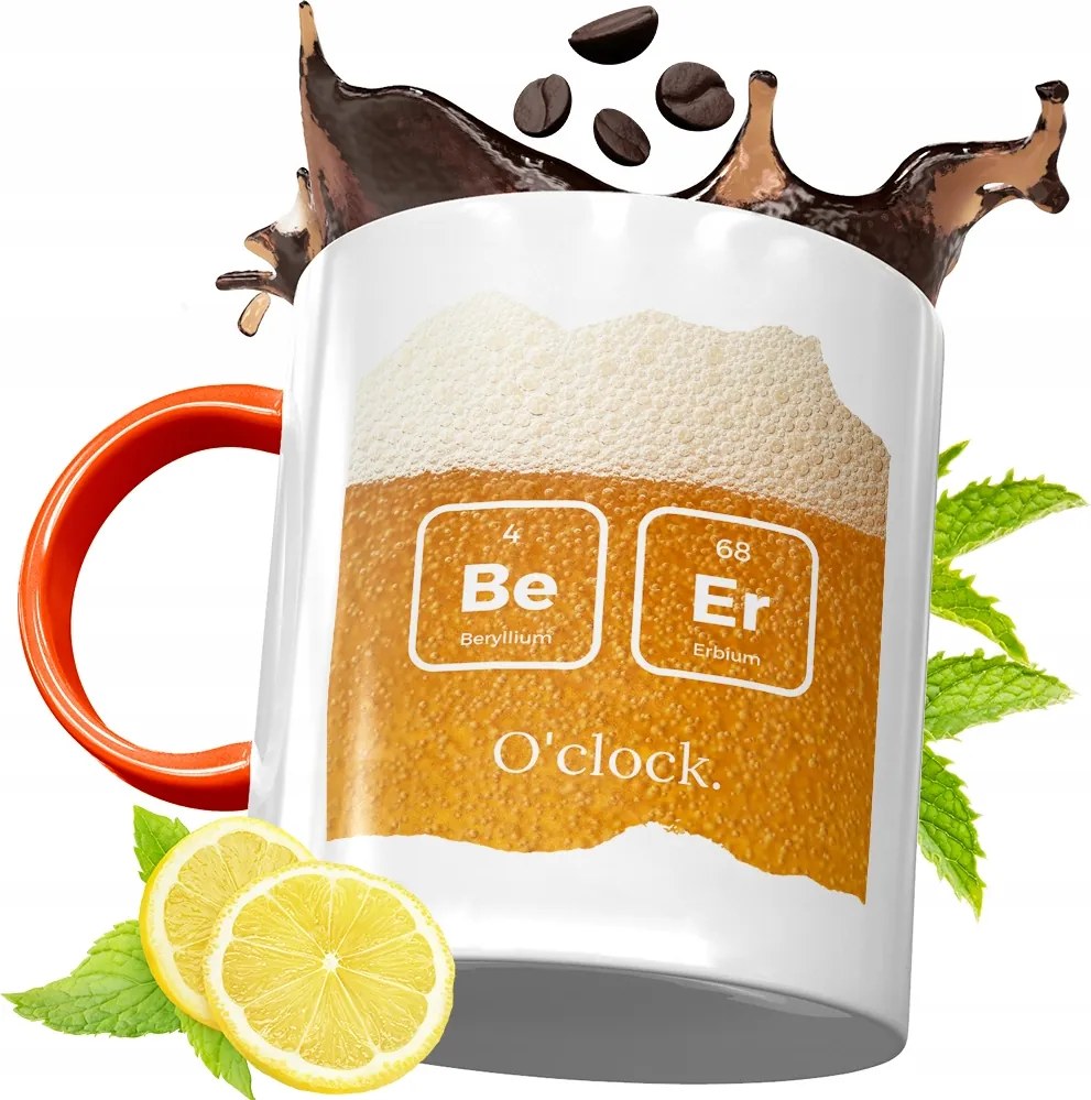 Narancssárga Bögre Alkoholistáknak Ajándék fényképes nyomattal