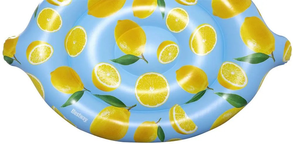 Citrom formájú és mintájú matrac, 1,76 x 1,22m