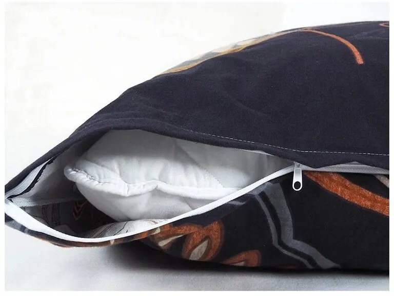 B.E.S. Petrovice Éjszakai levelel flanel ágyneműhuzat, 140 x 200 cm, 70 x 90 cm