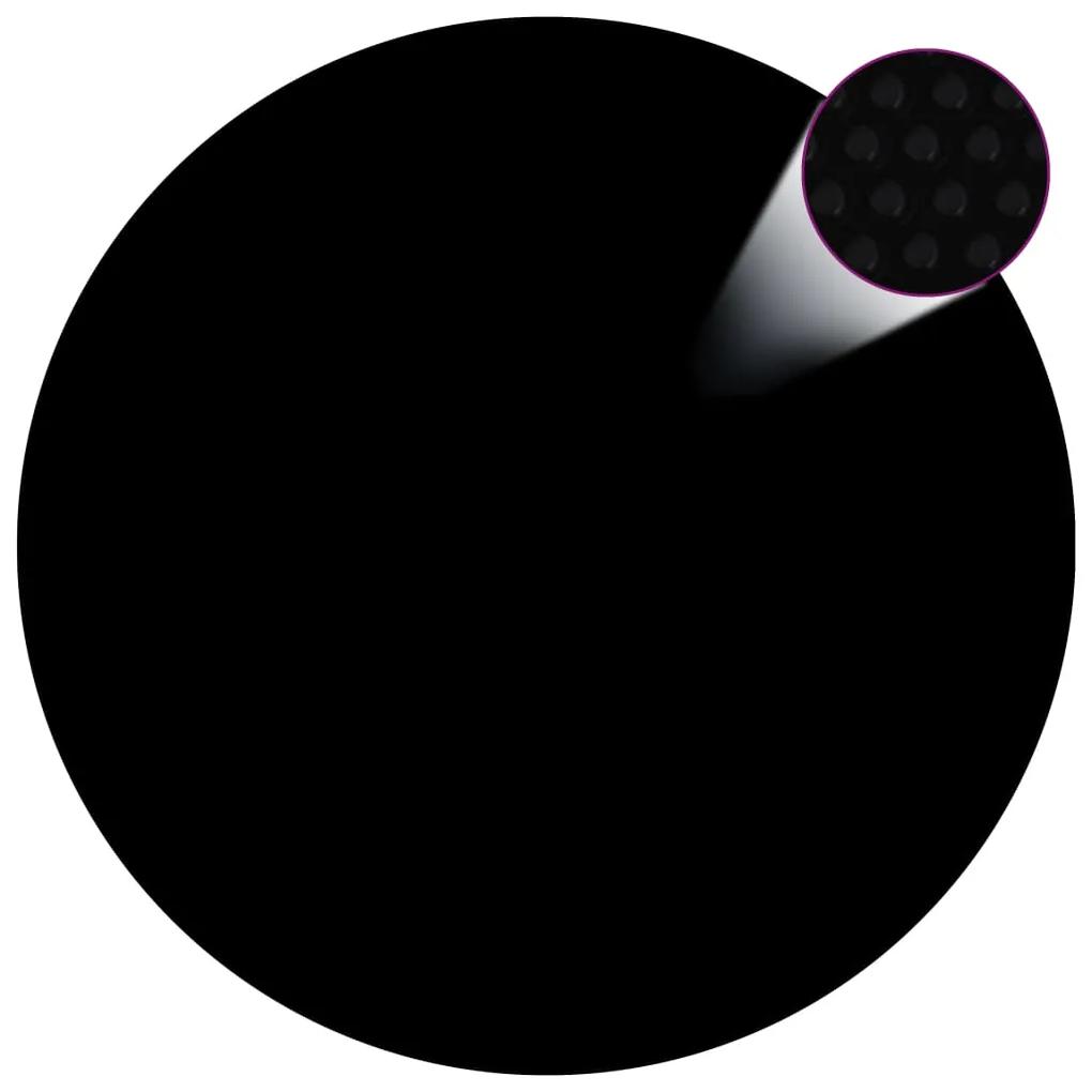 vidaXL fekete polietilén medencetakaró 381 cm