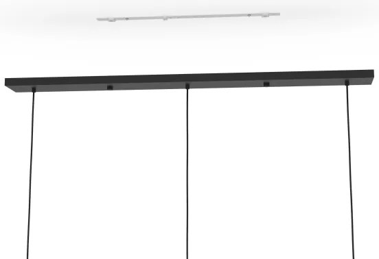 Eglo 390136 - Csillár zsinóron PETROSA 3xE27/40W/230V szürke