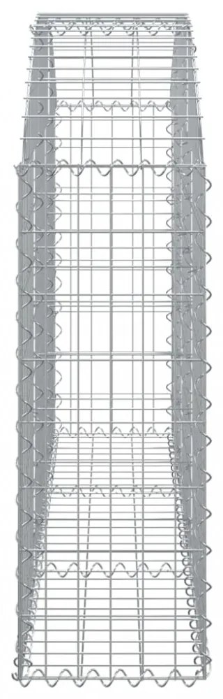íves horganyzott vas gabion kosár 150x30x80/100 cm