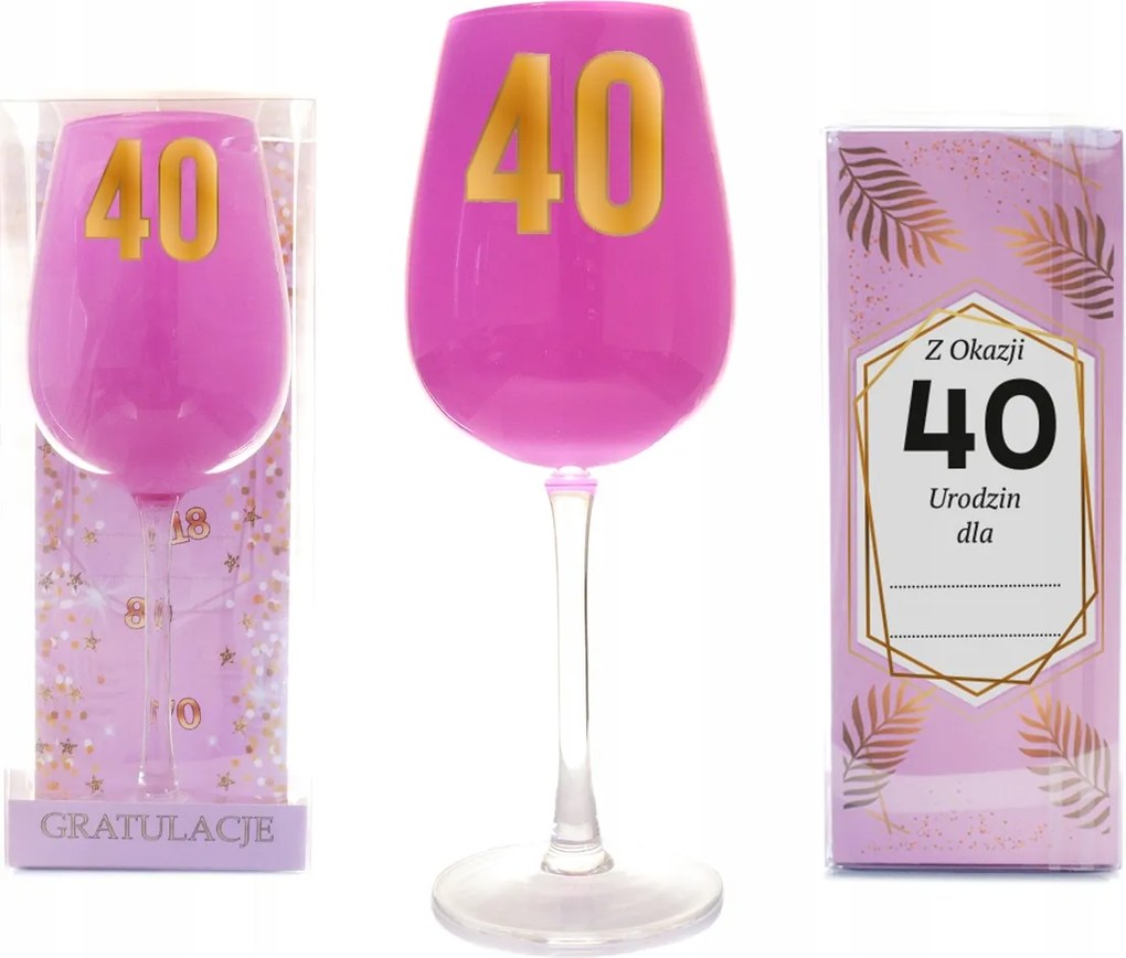 Ajándék 40. Születésnapra Nőknek Nagy Borospohár 40 éveseknek