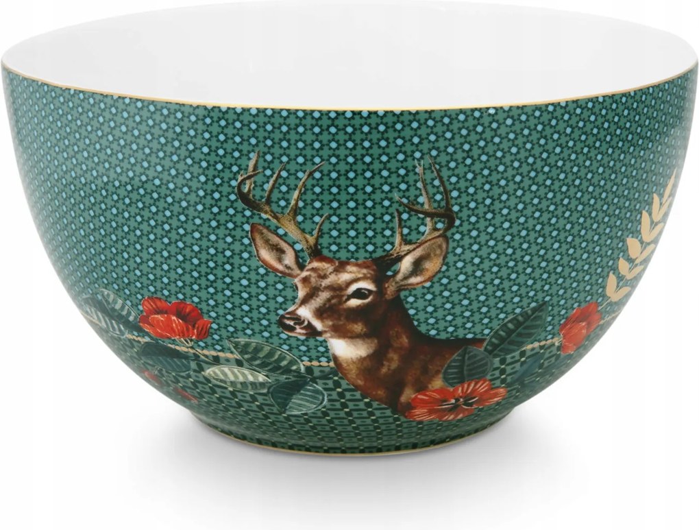 Miska Winter Wonderland Szarvas Zöld PiP Studio, 1500 ml
