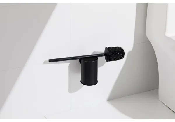 Aqualine - Falra szerelhető WC kefe SAMBA fekete