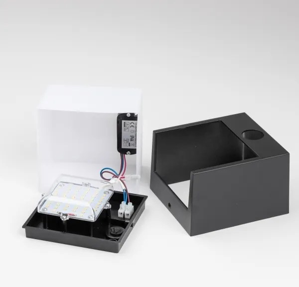 Brilagi-LED kültéri fali lámpa szenzorral TERNI LED/12W/230V fekete IP44