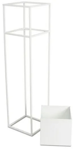 Virágállvány 90x24 cm fehér