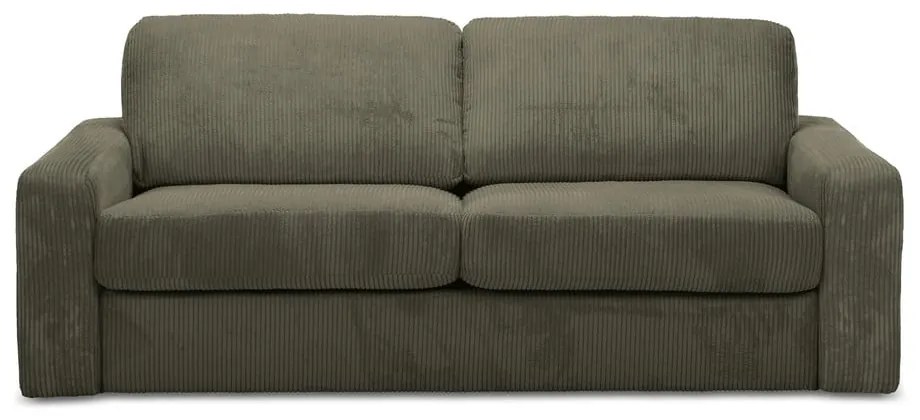 Khaki kordbársony kinyitható kanapé 195 cm Nona – Makamii