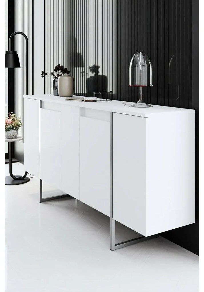 Luxe White and Silver szekrény