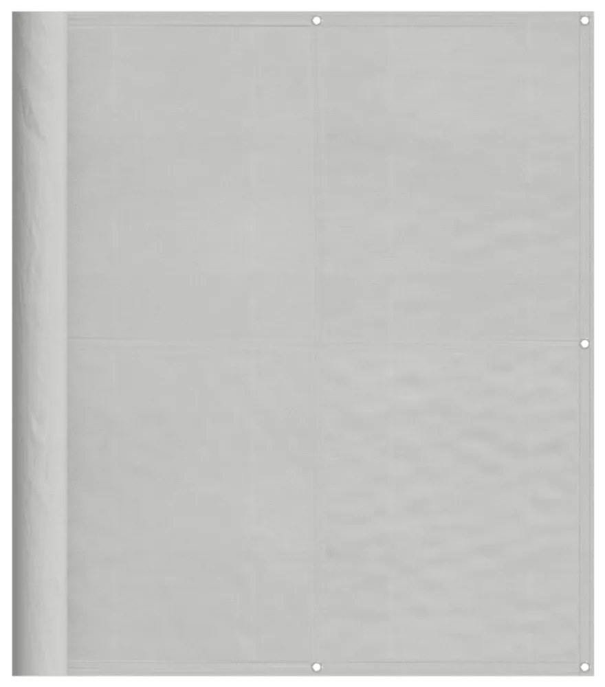 világosszürke 100% oxford poliészter erkélyparaván 120 x 500 cm