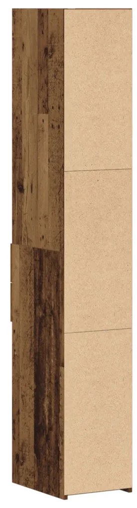 Magas szekrény Régi fa 30x42,5x185 cm Mérnöki fa