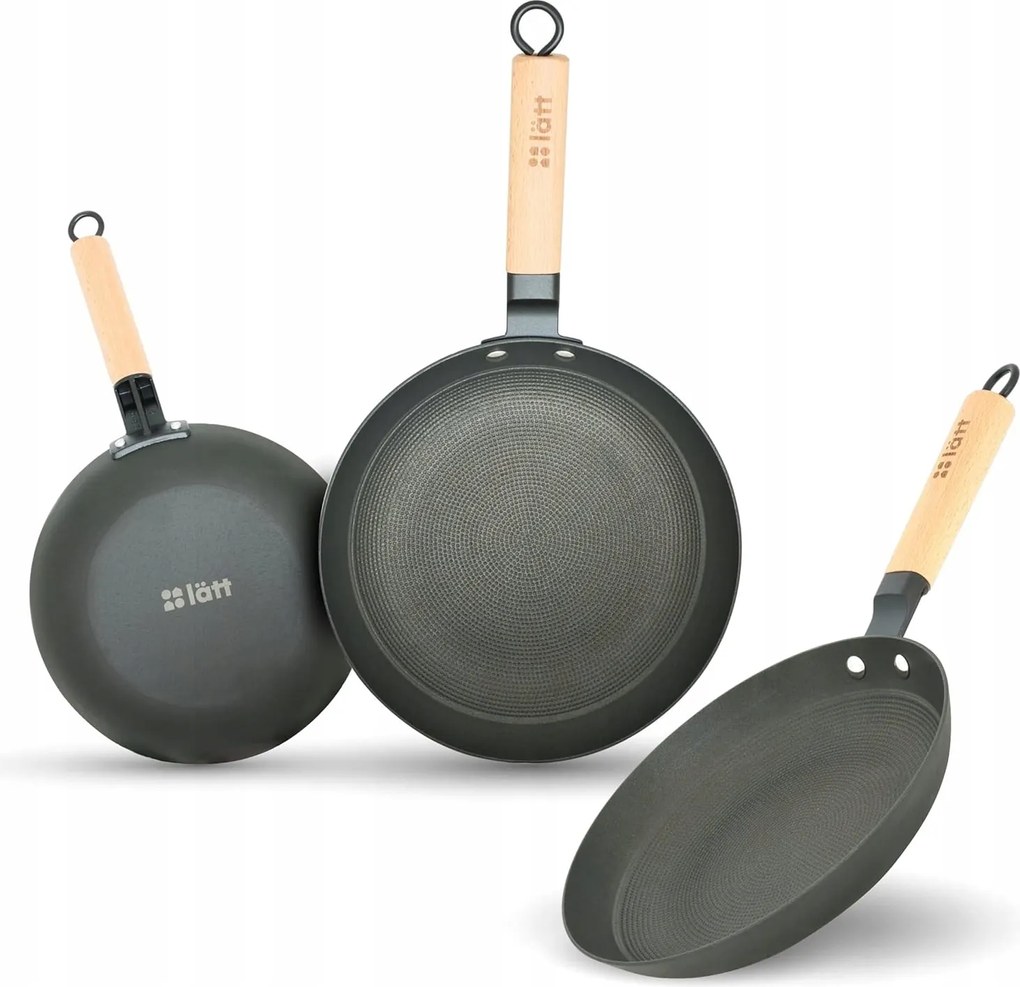 Hagyományos tapadásmentes serpenyő Lätt Home 3 Db 20/24/28cm