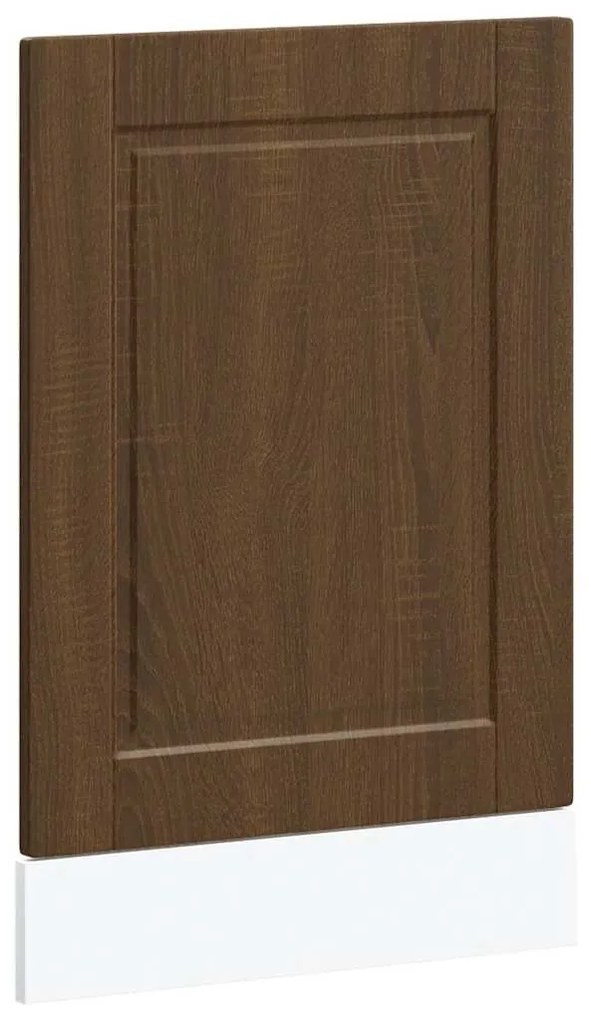 vidaXL mosogatógép panel Porto" Barna tölgy 45x1,5x67cm Méretezett fa"