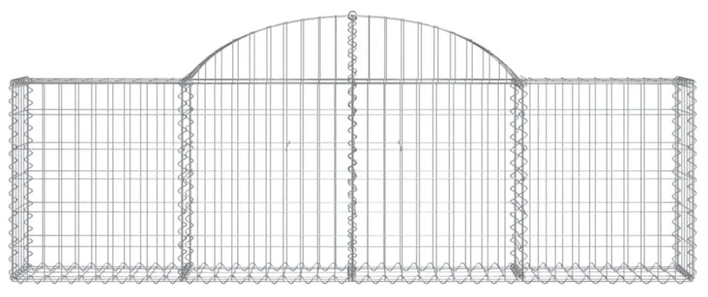 25 db íves horganyzott vas gabion kosár 200x30x60/80 cm