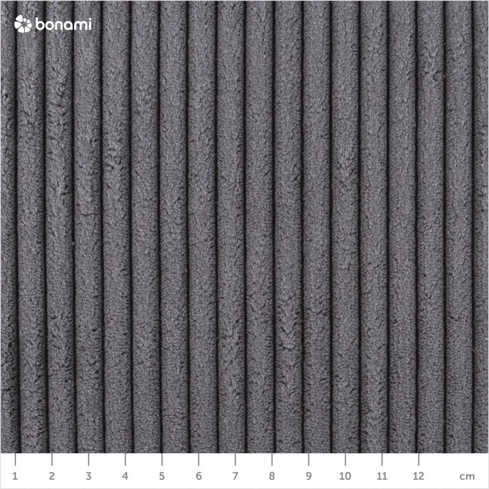 Sötétszürke kárpitozott egyszemélyes ágy tárolóhellyel 90x200 cm Cabana – Meise Möbel