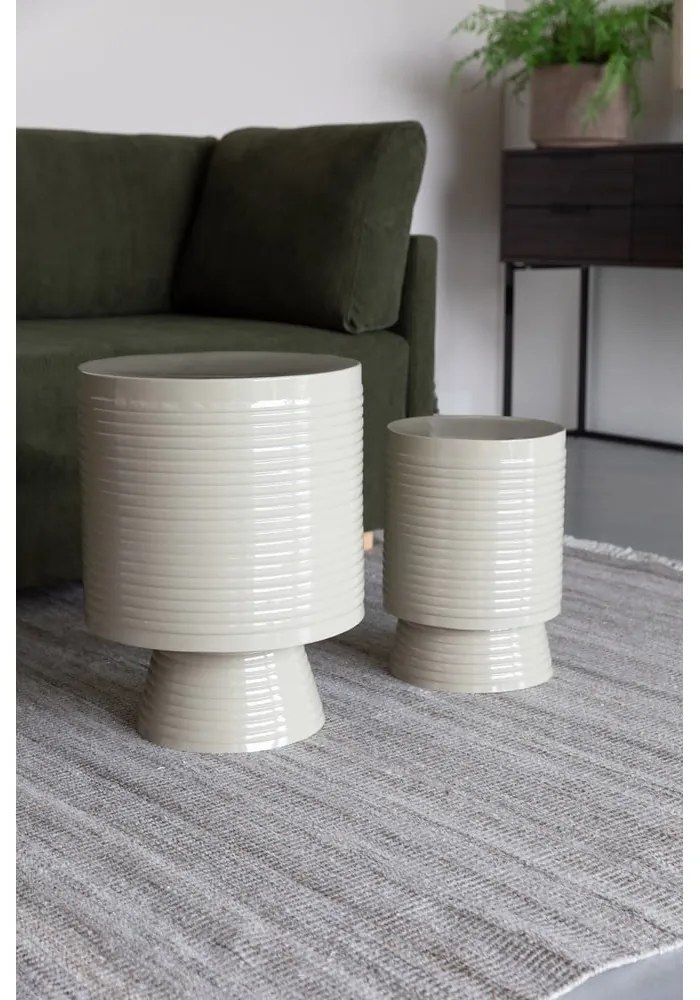 Fém kerek tárolóasztal ø 35 cm Sven – White Label