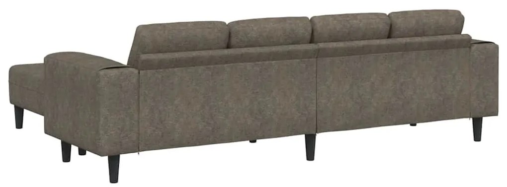 Kanapé Szett 3 pcs Sötétszürke Műbőr velúr