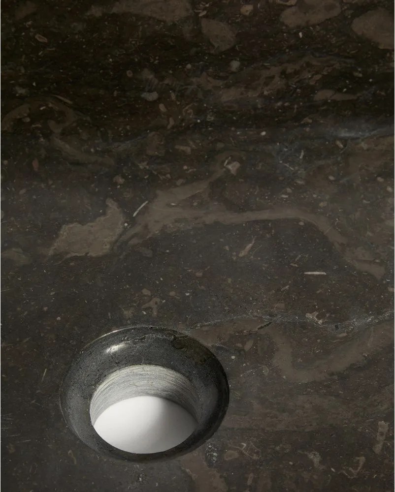 Szürke kő mosdókagyló 55x35 cm Darnen – Kave Home