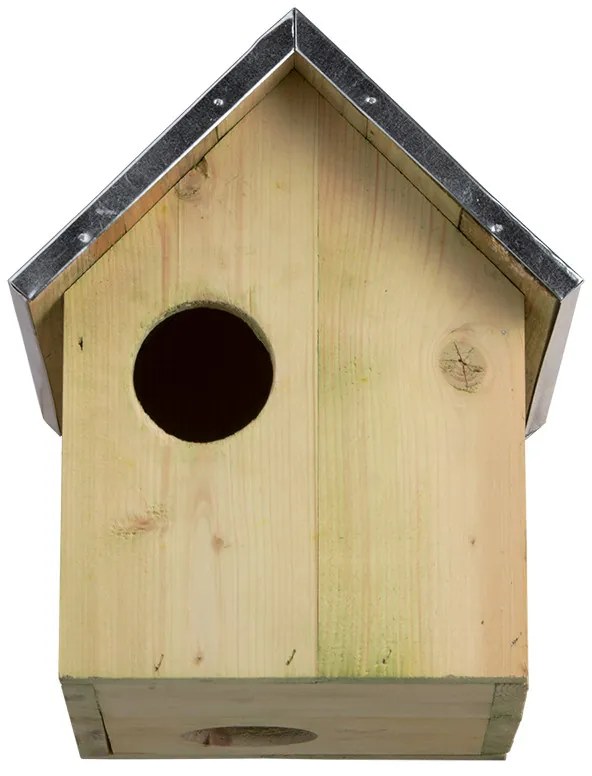 Mókus fa ház, cink tetővel, 25 x 29 cm
