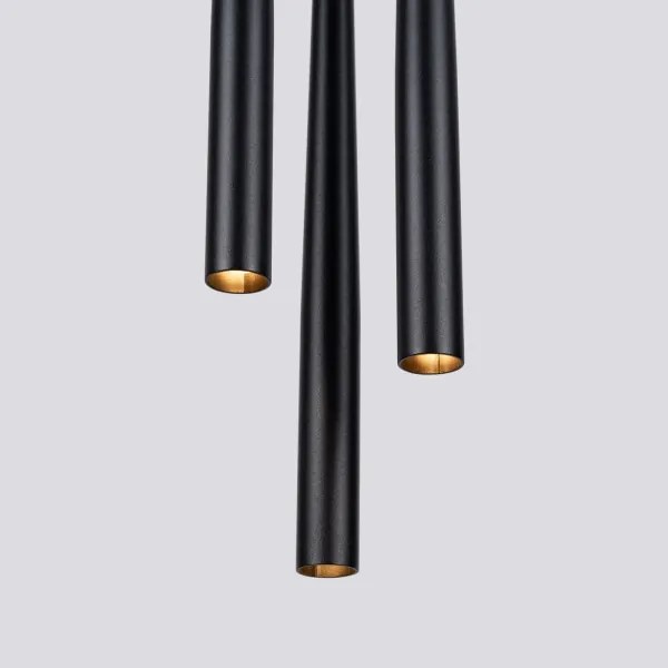 Sollux SL.1463 - Csillár zsinóron BLISS 3xG9/8W/230V fekete