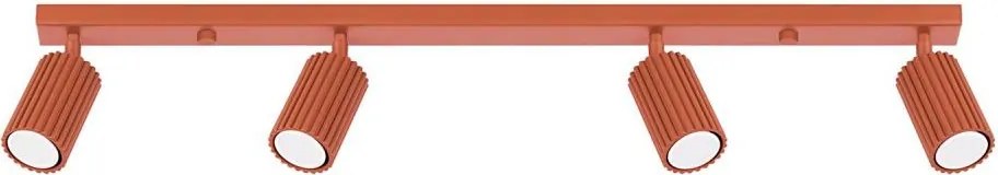 Sollux SL.1641 - Spotlámpa KARBON 4xGU10/10W/230V piros