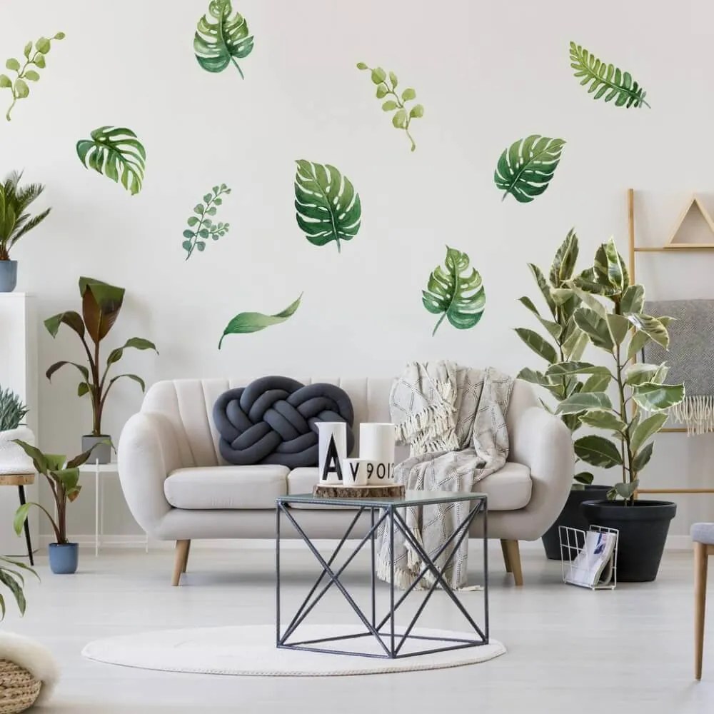INSPIO Öntapadós tapéták falra - Trópusi levelek