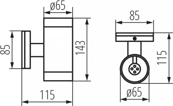 KANLUX 7080 BART Modern Kültéri Fali Lámpa IP44