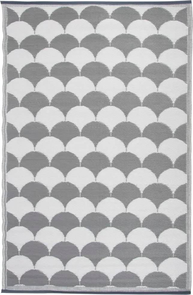 Kültéri Szőnyeg, Esschert Design 180x121 cm, szürke-fehér