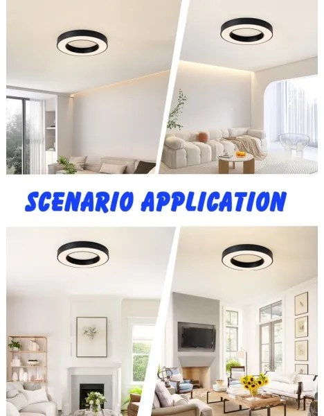 Immax NEO 07209L-LED Dimmelhető lámpa PASTEL LED/53W/230V 60cm fekete Tuya + távirányító