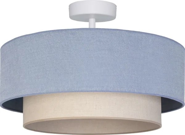 Brilagi - BOHO ECO LED felületre szerelhető csillár 1xE27/10W/230V Ø 40 cm kék/krémszínű