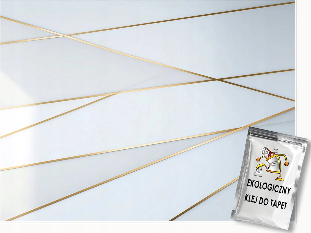 Fotótapéta Absztrakt Fehér Arany Hálószoba Nappali Tapéta Flizelina 400x280