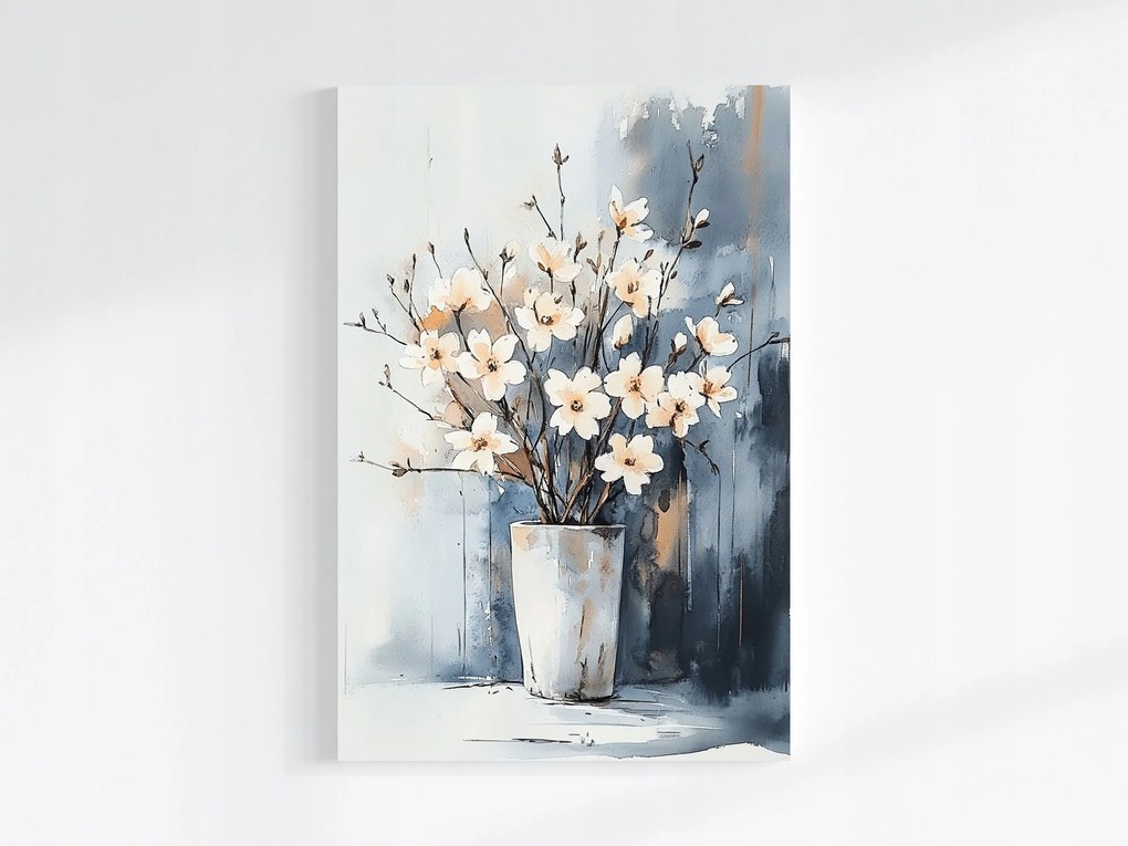 Vászonkép Canvas Dekoráció Természet Virágok Váza Csokor Tavasz 80x120