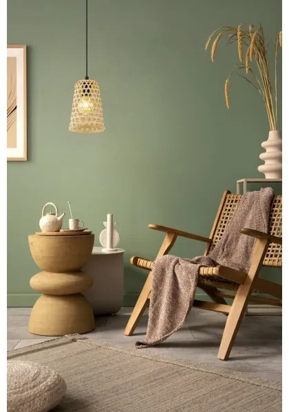 Eglo 43252 - Csillár zsinóron CLAVERDON 1xE27/40W/230V átm. 180mm