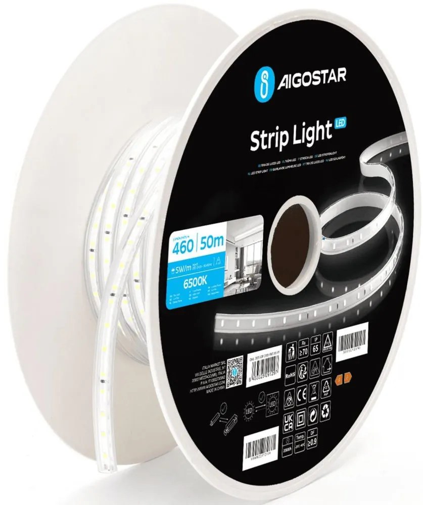 Aigostar - LED szalag LED/250W/230V 50m 6500K IP65