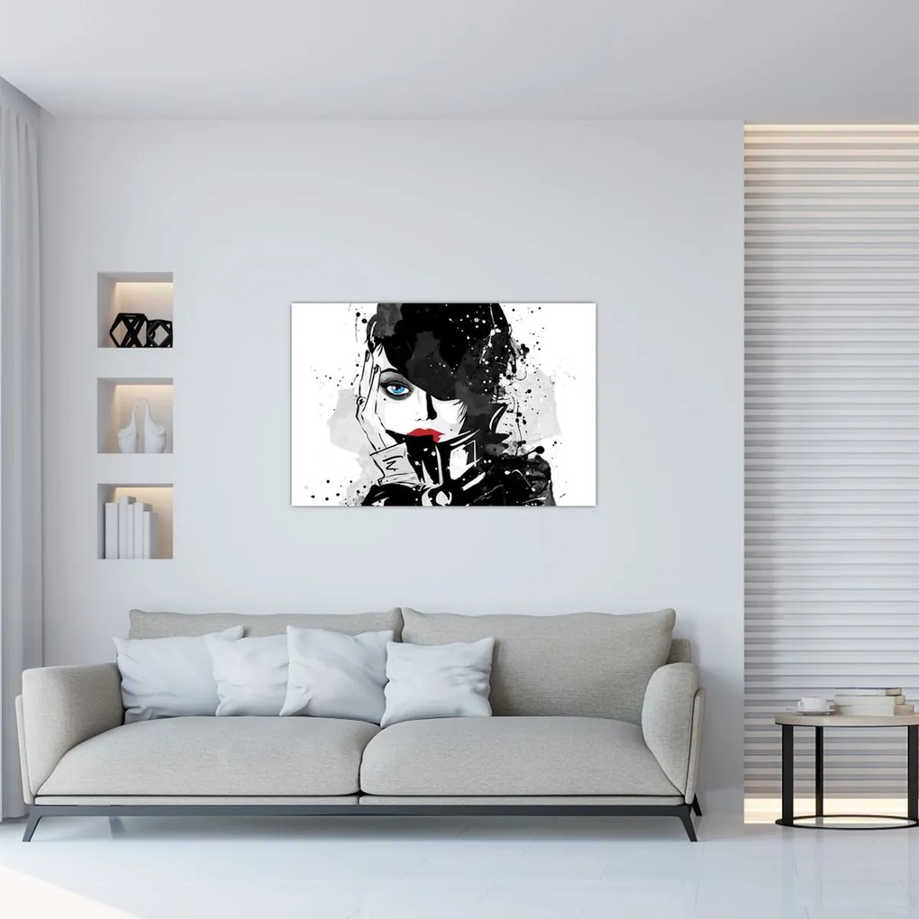 Kép - A titokzatos nő (90x60 cm)