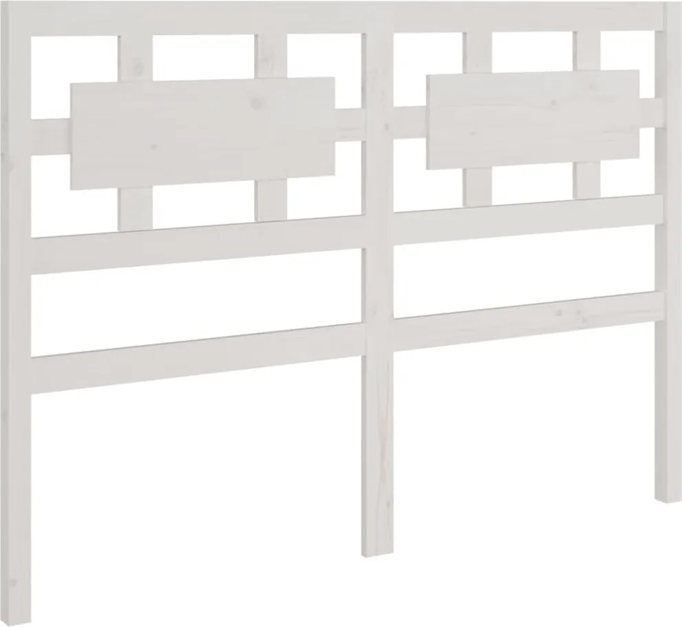 vidaXL fehér tömör fenyőfa ágyfejtámla 185,5x4 x100 cm