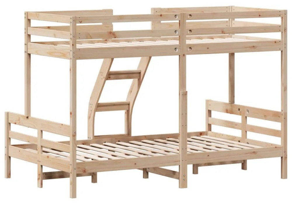 tömör fenyőfa emeletes ágy 80x200/120x200 cm