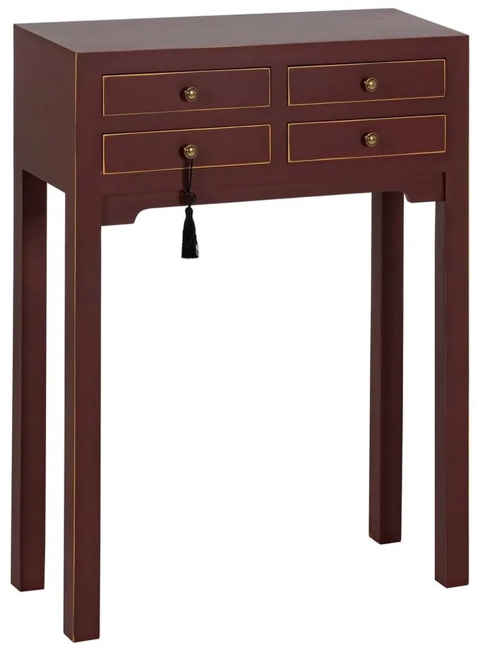 Barna konzolasztal 26x63 cm Diana – Ixia