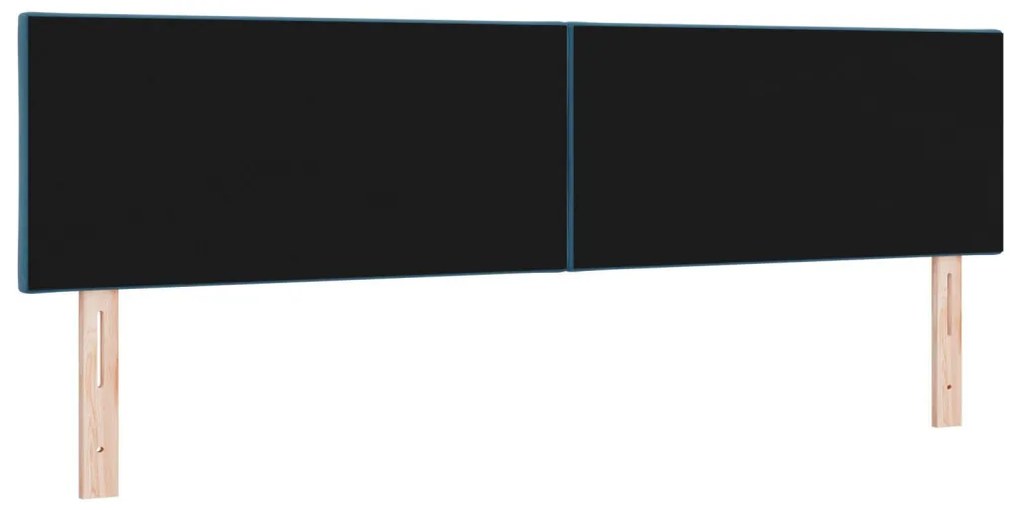 Fejtámla Gyémánt Blokkok Design Sötétkék 180 cm Bársony