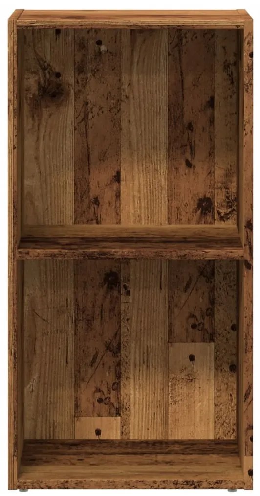 antik fa színű szerelt fa könyvespolc 40 x 30 x 77 cm