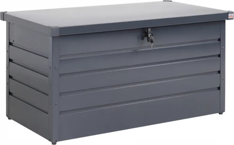 METALBOX fém tárolódoboz, 385L, 120×62×63cm, antracit Gardebruk