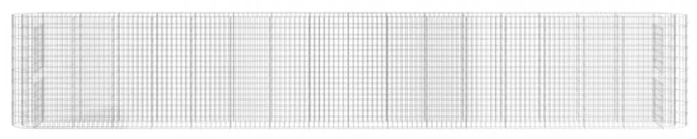 horganyzott vas gabion magaságyás 610x50x100 cm