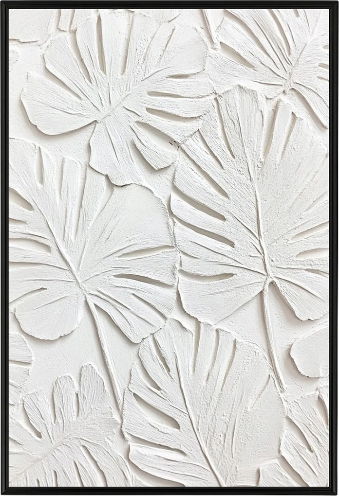 Poszter Keret Alumínium Dombormű Levél Lenyomat Monster Pálma 3D 40x60
