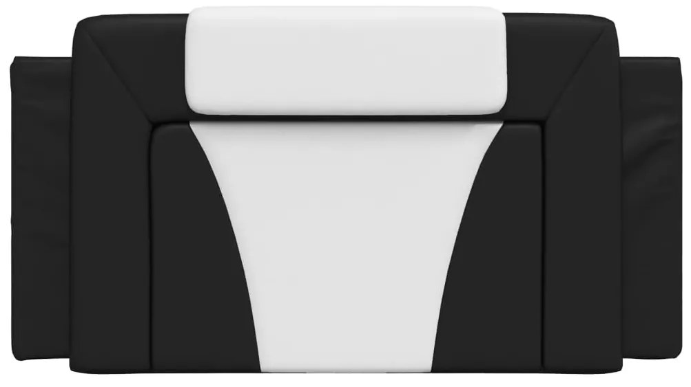 fekete és fehér műbőr fejtámla párna Viana 100 cm