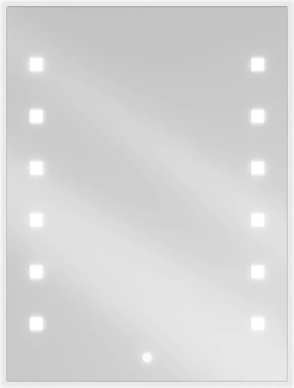 Mexen Ner megvilágított fürdőszobai tükör 60 x 80 cm, LED 6000K, páramentes - 9809-060-080-611-00