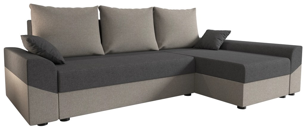 Sarok ülőgarnitúra Dusk L (szürke + barna) (J). 1057008