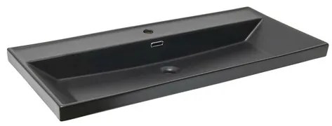 Cabinet washbasin SAT B-Way 101x46,5 cm black matt SATBW10046BKM