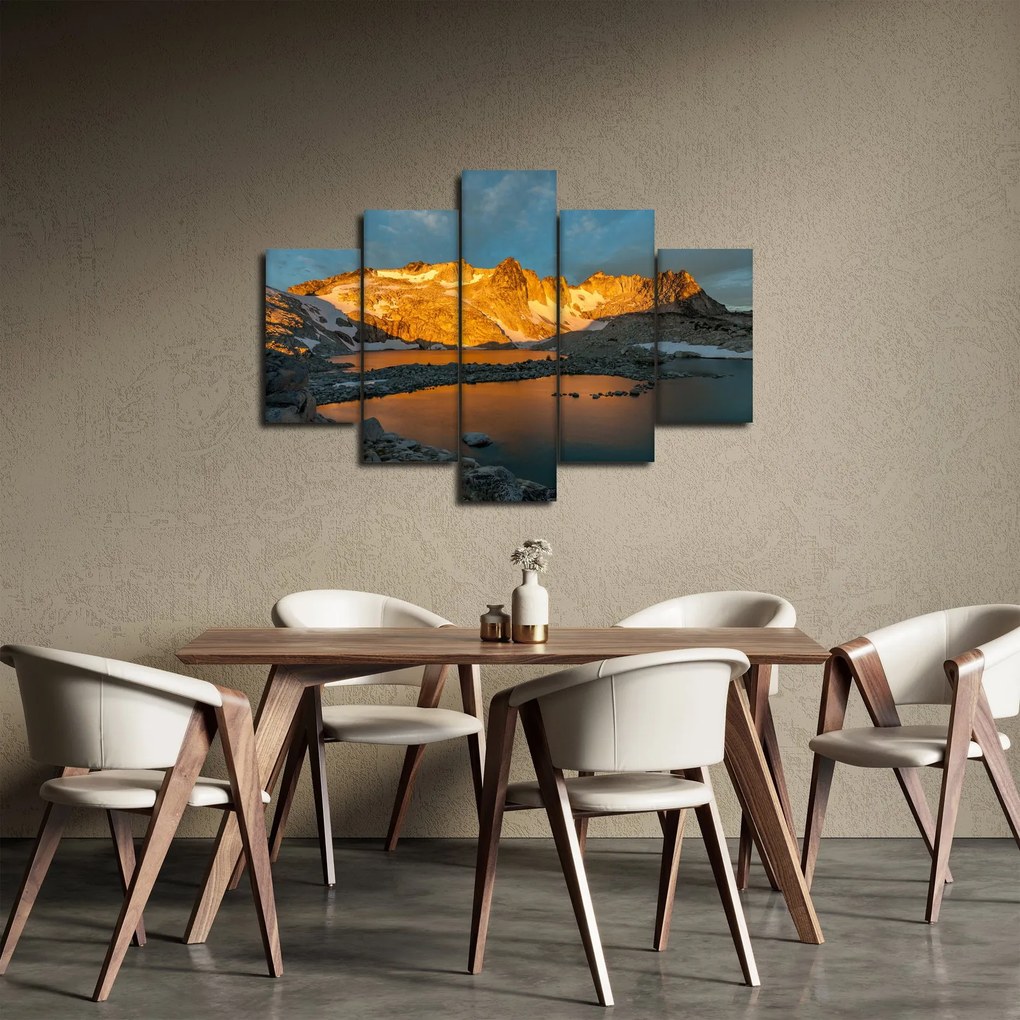Egy hegyvidéki táj képe (150x105 cm)