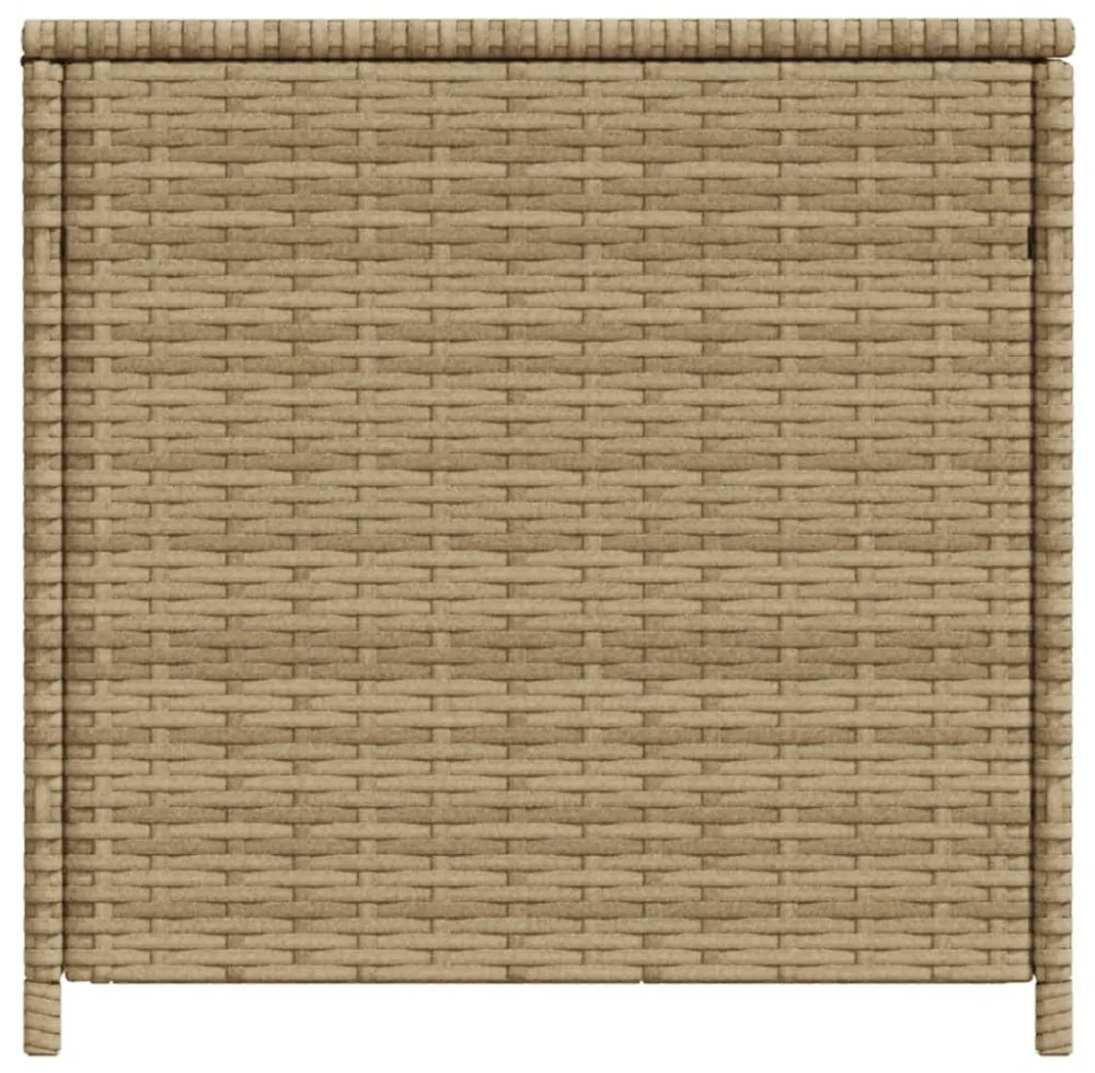 vegyes bézs polyrattan kerti tárolóláda 469 L