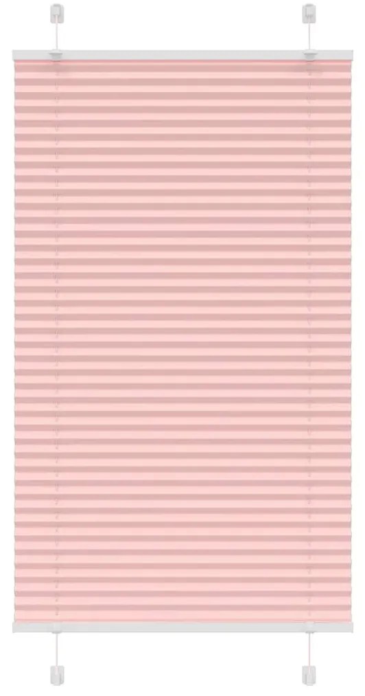 pliszírozott redőny rózsaszín 75x150 cm szövetszélesség 74,4 cm